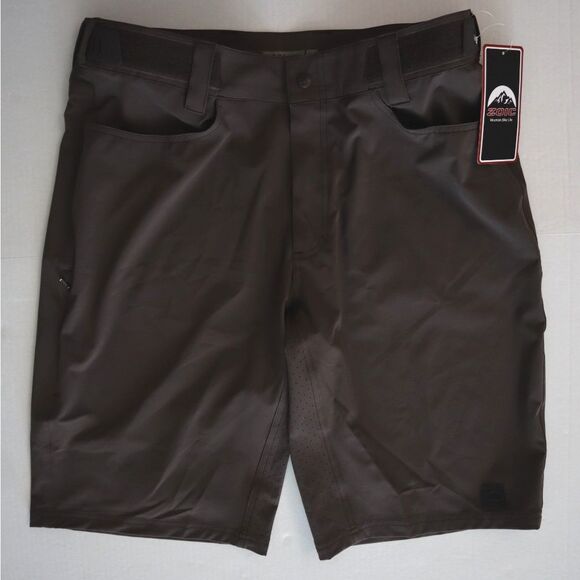 Zoic 1193EDGE Men's Sz XL Java Brown Edge 12" Shorts - Picture 1 of 9